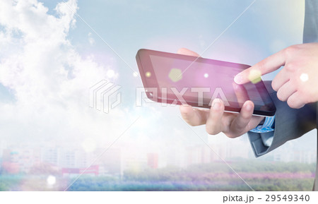 Businessman using tablet Businessman using tablet 29549340