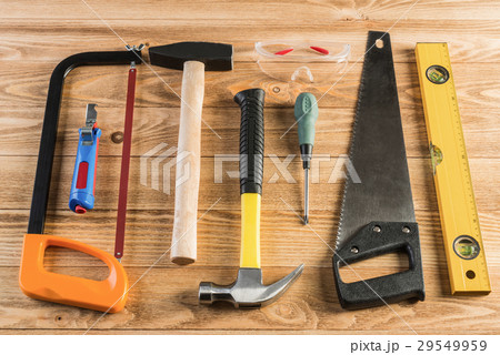 Instruments on wooden table Instruments on wooden table 29549959