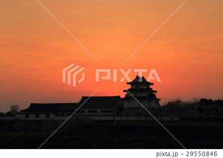 関宿城(せきやどじょう)夕景 関宿城(せきやどじょう)夕景 29550846
