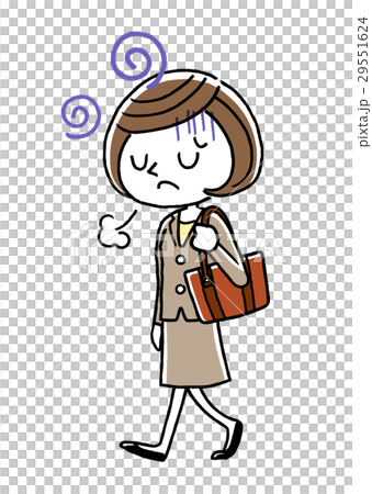 Business woman: depressed, walking 29551624