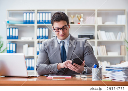 Businessman working in the office 29554775