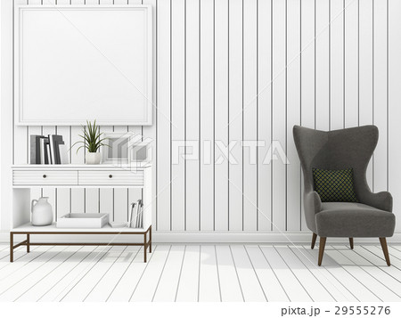 white wall living room with clean furniture white wall living room with clean furniture 29555276