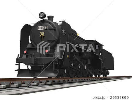 C62形蒸気機関車のイラスト素材