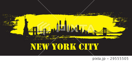Yellow Vector of the New York skyline 29555505