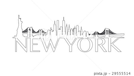 Vector of the New York skyline 29555514