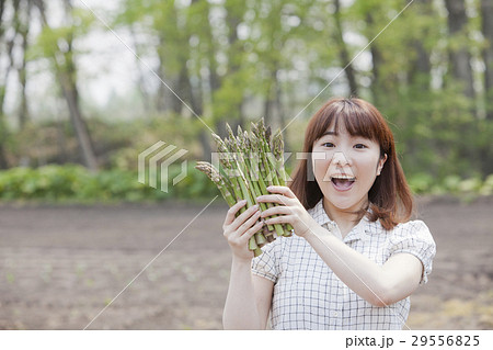 アスパラと女性 アスパラと女性 29556825