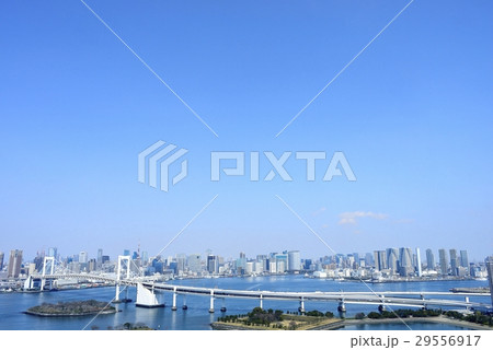 東京　都市風景　レインボーブリッジ 29556917