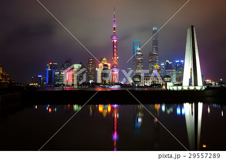 上海の夜景 29557289