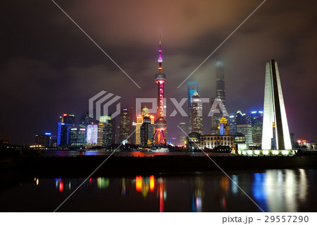 上海の夜景 29557290