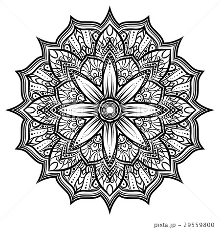 Circle lace ornament, round ornamental  doily 29559800