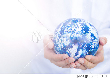 地球を守るの写真素材