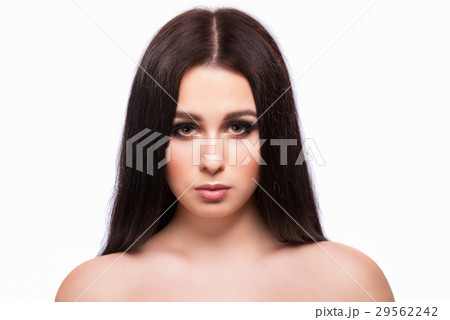 Beauty woman face portrait with clean fresh skin Beauty woman face portrait with clean fresh skin 29562242