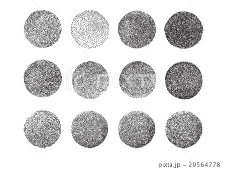Vector illustration of dotted circles, round shape 29564778