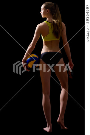 Young woman volleyball player 29564997