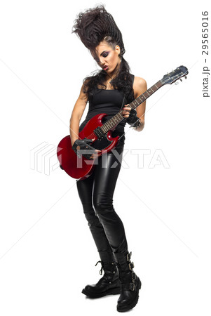 Young woman rock musician 29565016