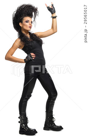 Young woman rock musician Young woman rock musician 29565017