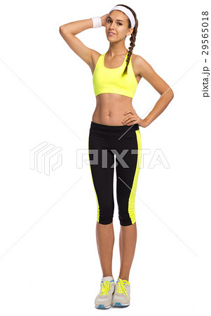 Young sporty woman isolated Young sporty woman isolated 29565018