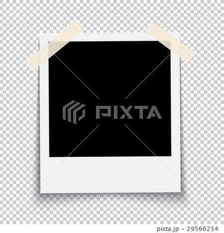 Photo frame on transparent background vector 29566254