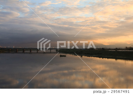 Gyeongsan, KOREA Beautiful evening shot of highway 29567491