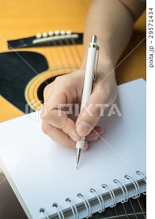 Music Composer Hand Writing Songs Music Composer Hand Writing Songs 29571434