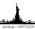 New York City skyline Statue of liberty Vector 29572428