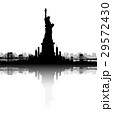New York City skyline Statue of Liberty vector 29572430