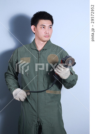 portrait of young craftsman is working  29572952