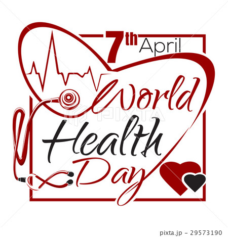 World Health Day. Health Day lettering card 29573190