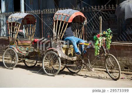 rickshaw service for citytour at Kathmandu , Nepal 29573399