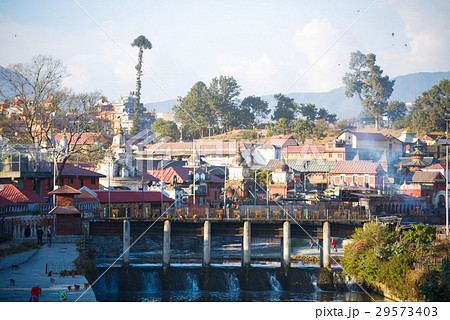 Hindu cremation in Nepal at Pashupatina 29573403