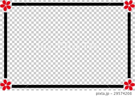 Cherry red black frame Cherry red black frame 29574208