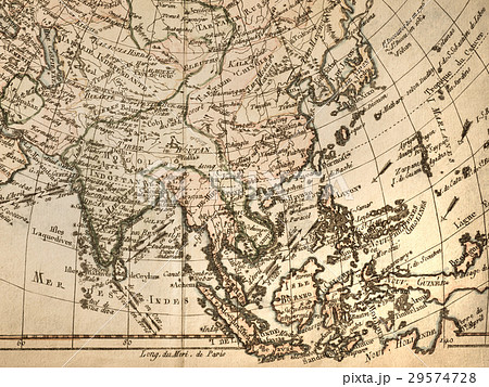 アンティークの古地図　アジア 29574728