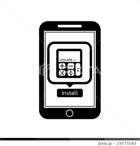 icon of smart phone mobile Building application icon of smart phone mobile Building application 29575085