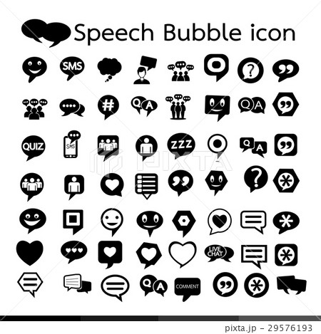 Speech Bubble icon illustration design Speech Bubble icon illustration design 29576193