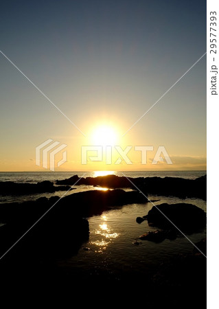 海岸の夕日・黒崎の鼻 29577393