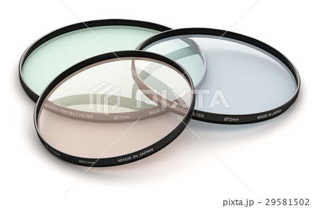 Group of professional photo camera filters Group of professional photo camera filters 29581502