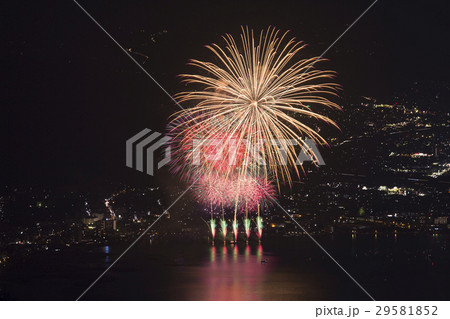 諏訪湖の花火 諏訪湖の花火 29581852