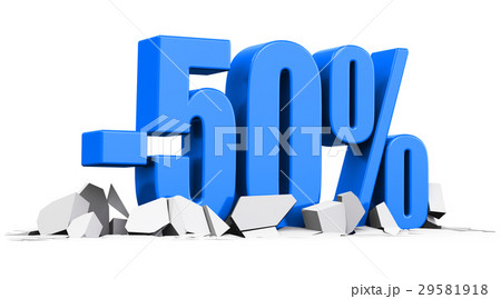 50 percent sale and discount advertisement concept 29581918
