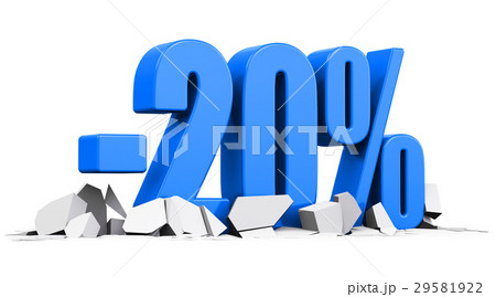 20 percent sale and discount advertisement concept 20 percent sale and discount advertisement concept 29581922