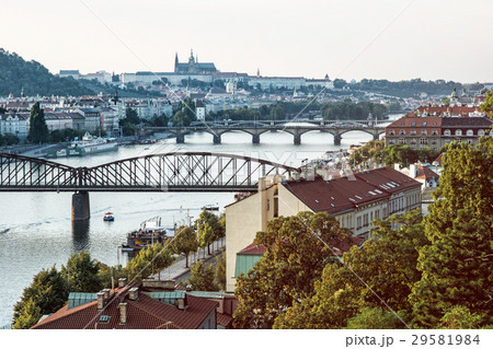 View from the Vysehrad to castle and river Vltava 29581984