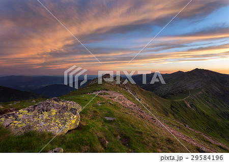 Landscape view on the Slovak mountain Nizke Tatry 29584196