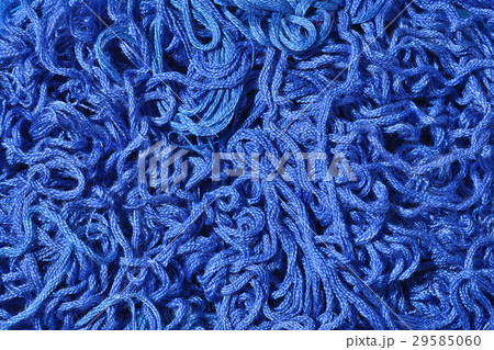 Blue embroidery floss as background texture Blue embroidery floss as background texture 29585060