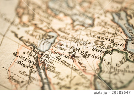 アンティークの古地図　中東 29585647
