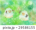 ひつじの冒険：パステル画 29586155