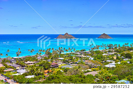 ハワイ ラニカイビーチの風景 ハワイ ラニカイビーチの風景 29587252