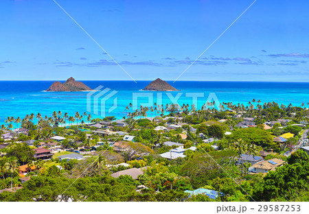 ハワイ ラニカイビーチの風景 ハワイ ラニカイビーチの風景 29587253