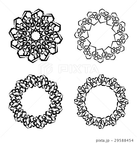 Round or Circle Black and White Frames Round or Circle Black and White Frames 29588454