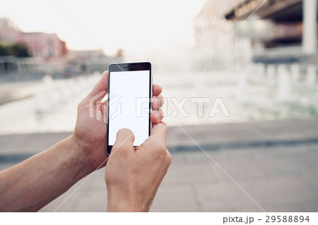 Taking picture with mobile phone. Blank screen. Taking picture with mobile phone. Blank screen. 29588894