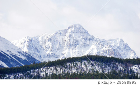 mountains covered with snow in National Park 29588895