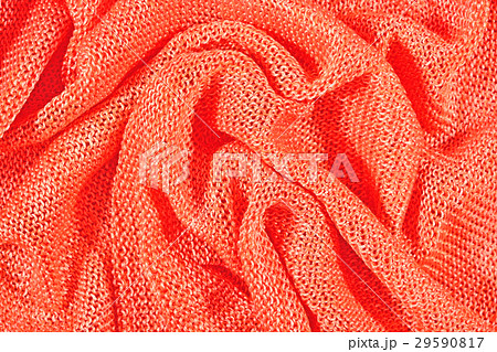 Orange crumpled stockinet background Orange crumpled stockinet background 29590817